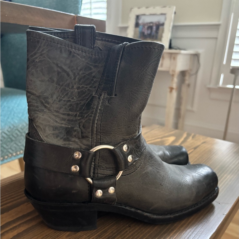 Frye Black Leather Boots